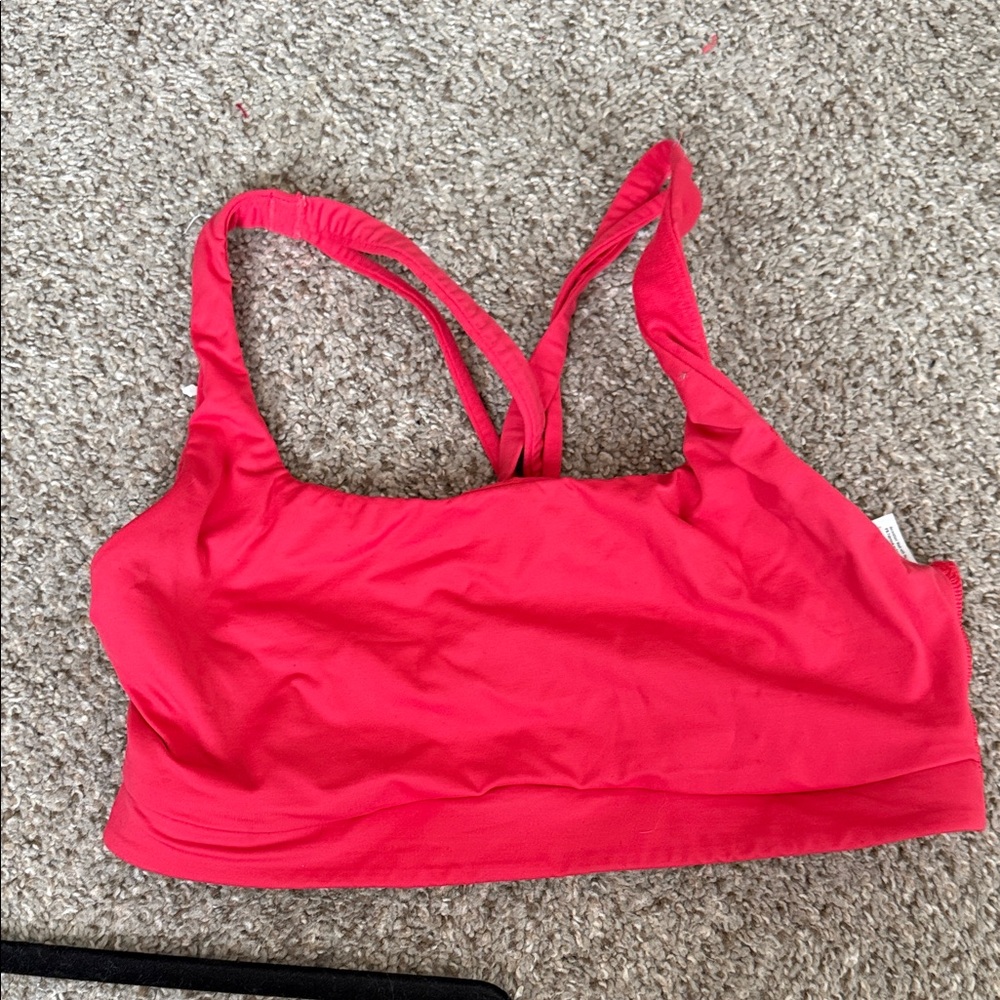 Lululemon Athletica Vibrant Red Sports Bra